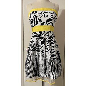NWT City Triangles Black/White/Yellow Sundress Size 9